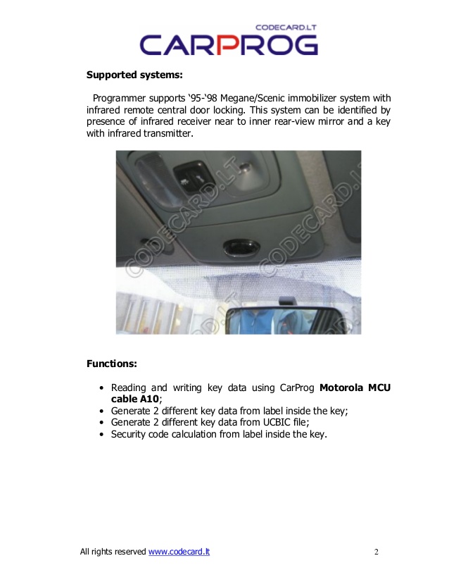 Renault Megane Scenic 2000 User Manual